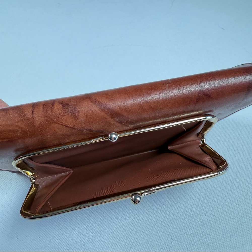 Buxton Brown Leather Long Bifold Wallet - Picture 10 of 15